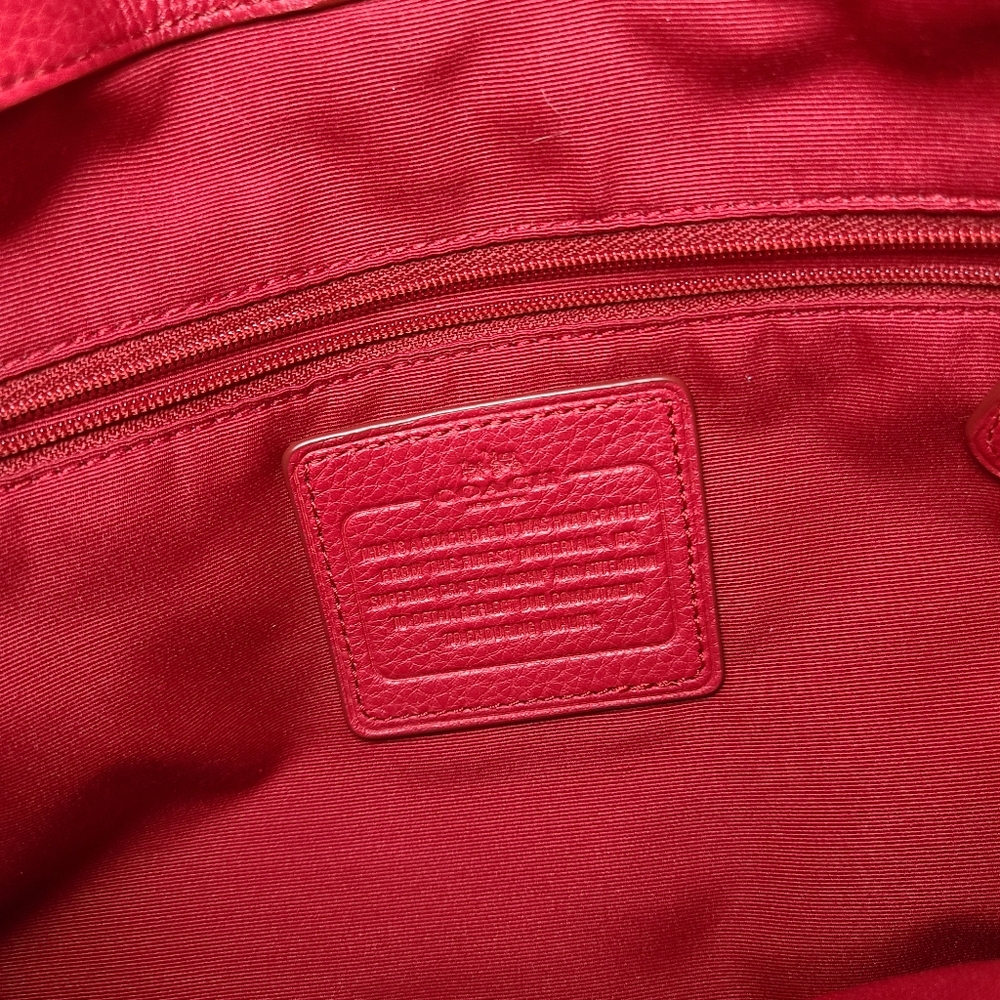 Red Leather Coach purse